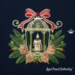 Рождественский фонарик с шишками - 3 размера