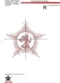 Рождественский Ангел Дизайн машинной вышивки крестом - 4 размера