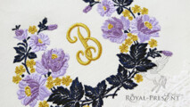 Изящные Розы для монограммы - 2 размера