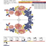 Изящные Розы для монограммы - 2 размера