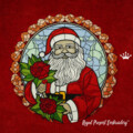 Санта Большой Витражный в 4 размерах