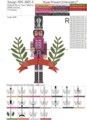 Щелкунчик Трубач Дизайн машинной вышивки - 5 размеров