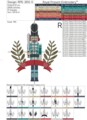 Щелкунчик Воин Дизайн машинной вышивки - 5 размеров