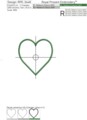 Сердце аппликация Бесплатный дизайн машинной вышивки - 3 размера