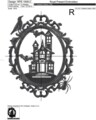 Силуэтный Дизайн машинной вышивки на Хэллоуин Дом с привидениями - 3 размера