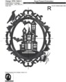 Силуэтный Дизайн машинной вышивки на Хэллоуин Дом с привидениями - 3 размера