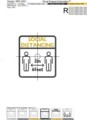 Социальная дистанция Бесплатный Дизайн машинной вышивки аппликация - 6 размеров