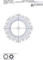 Свадебная рамка Дизайн для машинной вышивки - 3 размера