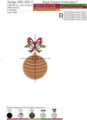 Три Елочных Шара с остролистом и бантом Набор Дизайнов Машинной Вышивки