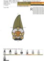 Три Осенних Гнома Дизайны машинной вышивки - 2 размера