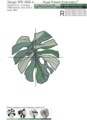 Тропические листья набор Дизайнов для машинной вышивки - 3 размера