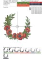 Цветочный венок с маками - 4 размера