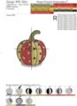 Тыква в горошек Дизайн машинной вышивки - 4 размера