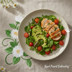 Ромашки с божьей коровкой уголок - 3 размера