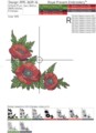 Уголок с изящными маками - 4 размера