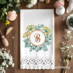 Рамка для монограммы с укропом - 2 размера