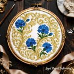 Васильки барокко круг - 5 размеров