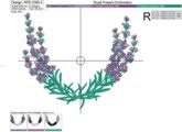 Венок из Лаванды Дизайн для машинной вышивки - 3 размера