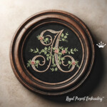 Весь Алфавит Монограммы с розами