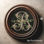 Весь Алфавит Монограммы с розами