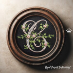 Весь Алфавит Монограммы с розами