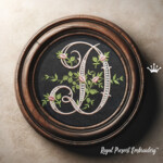 Весь Алфавит Монограммы с розами