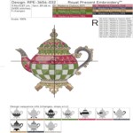 Рождественский барочный чайник - 4 размера