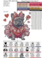 Влюбленная девочка Французский Бульдог Мега - 5 размеров