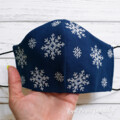 Зимняя Маска для Лица со снежинками Дизайн Машинной Вышивки