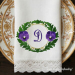 Анютины глазки рамка барокко - 3 размера