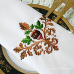 Желудь с листьями дуба в стиле барокко - 4 размера