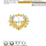 Барокко рамка Пасхальная с вербой - 4 размера