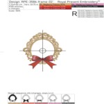 Барокко золочёная рамка с бантом - 5 размера
