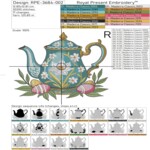 Чайник с нарциссами - 3 размера