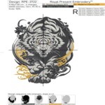 Черно-белый Тигр - 4 размера