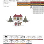 Винтажная Деревня - Девочка и снеговик у дома - 3 размера