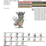 Два винтажных пасхальных кролика Набор - 3 размера
