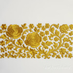 Фрагмент Бордюра розы прямоугольный - 4 размера