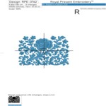 Фрагмент Бордюра розы одноцветные - 4 размера