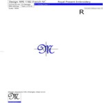 Французский шрифт Заглавные буквы M-N-O