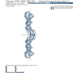 Глубокий Синий бордюры Барокко набор - 4 размера