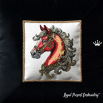 Голова Красной Лошадь барокко - 4 размера