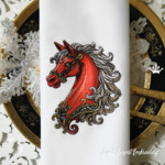 Голова Красная Лошадь барокко - 3 размера