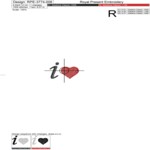 I Love You — набор мини-дизайнов с сердечками для машинной вышивки