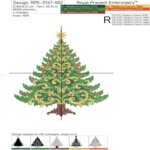 Елка Барокко стиль со звездой - 4 размера