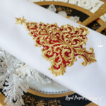 Красная Елка Барокко стиль - 4 размера