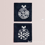 Елочные Шары из снежинок набор - 3 размера