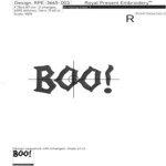 Хэллоуин Надпись Boo! - 4 размера