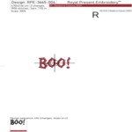 Хэллоуин Маленькая Надпись Boo! - 4 размера