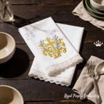 Христианский крест с барокко декором - 4 размера